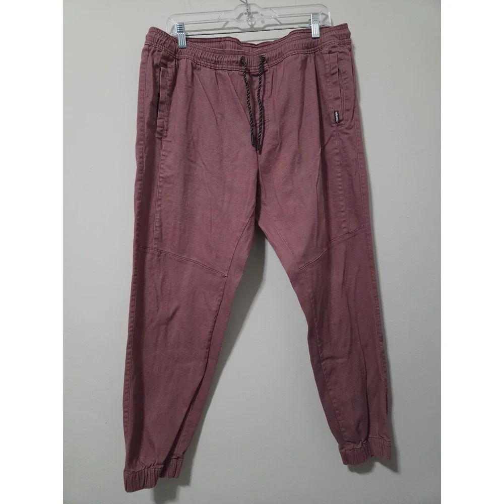 Tony Hawk Mens Jogger Pants XL Rose Mauve‎ Stretch Cotton HMP0926